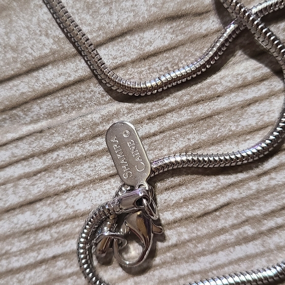 Shakira Caine 30 inch Silvertone Snake Chain - Picture 3 of 4